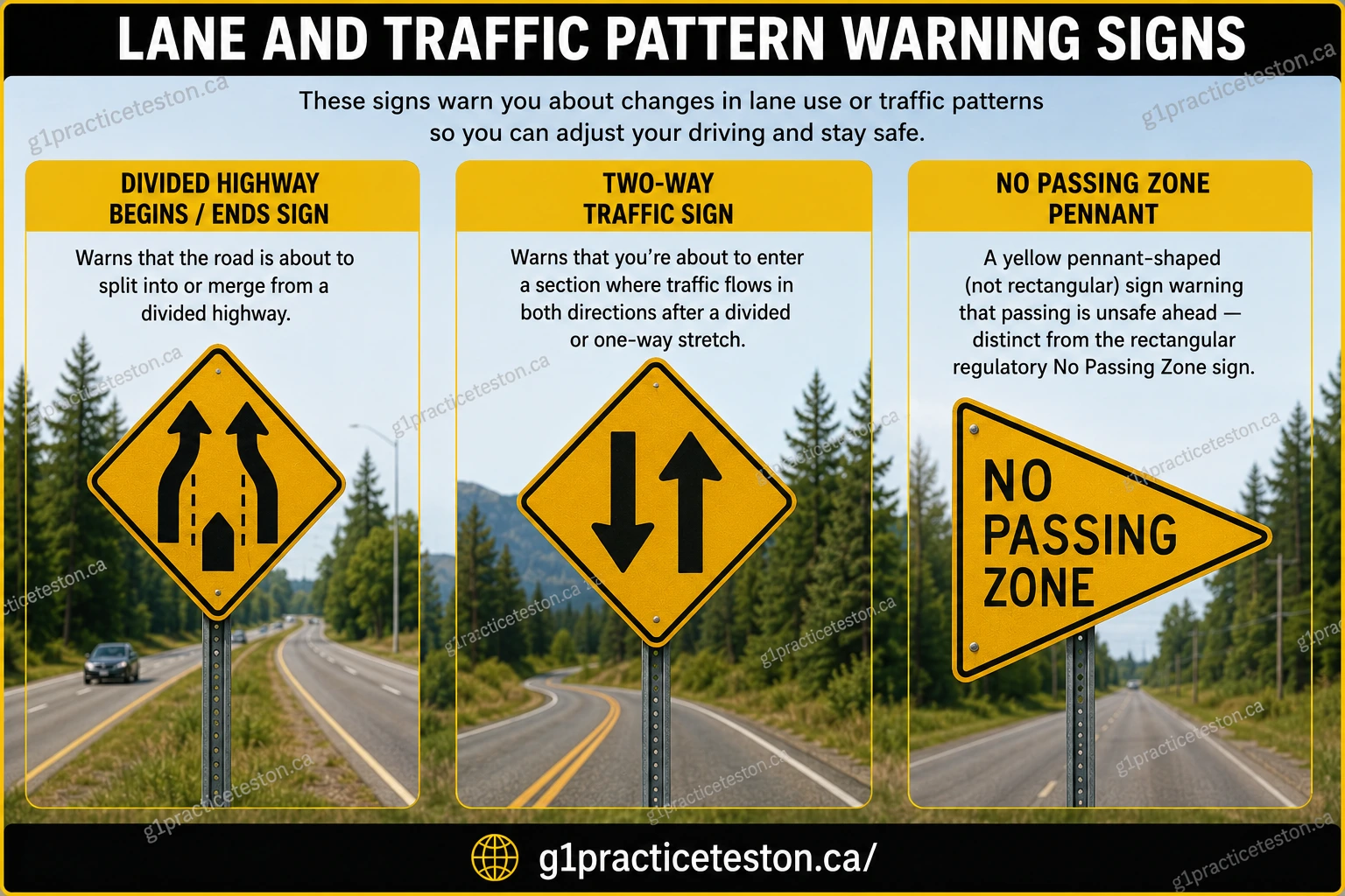 Lane and Traffic g1practiceteston.ca