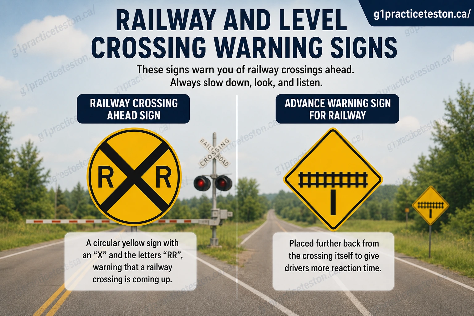 Railway and Level Crossing g1practiceteston.ca