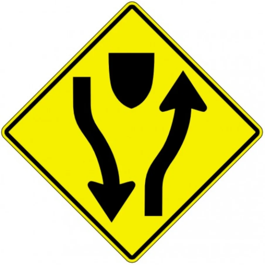 divided road ends g1practiceteston.ca