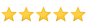 five stars rating icon png