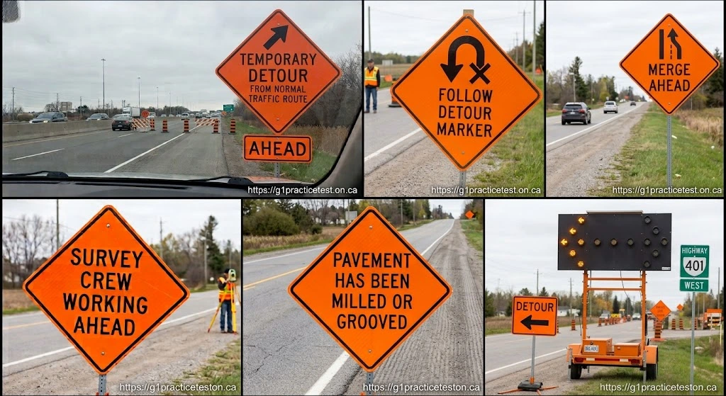 Construction Signs in Ontario: The Complete Guide to Meanings, Types & Rules 39 Detour Route Signs